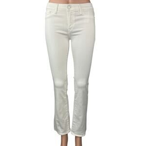 Abercrombie & Fitch Harper White Skinny Bootcut Flared Denim Jeans Pants Size 0